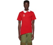 Red Twisted Golf Polo