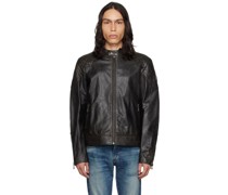 Black Outlaw Leather Jacket