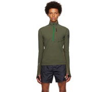 Green Half-Zip Sweater