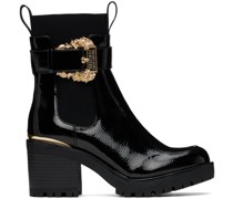 Black Mia Buckle Ankle Boots
