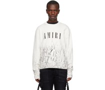 White Cracked Sweatshirt