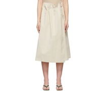 Off-White Cotton Skirt