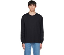 Black Crewneck Long Sleeve T-Shirt