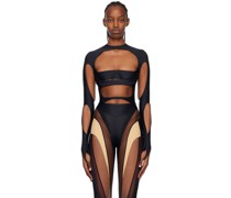 Black Cutout Bodysuit