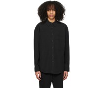 Black Button-Down Shirt