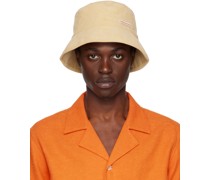 SSENSE Exclusive Beige Corduroy Bucket Hat