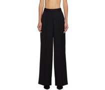 Black Boxy Trousers