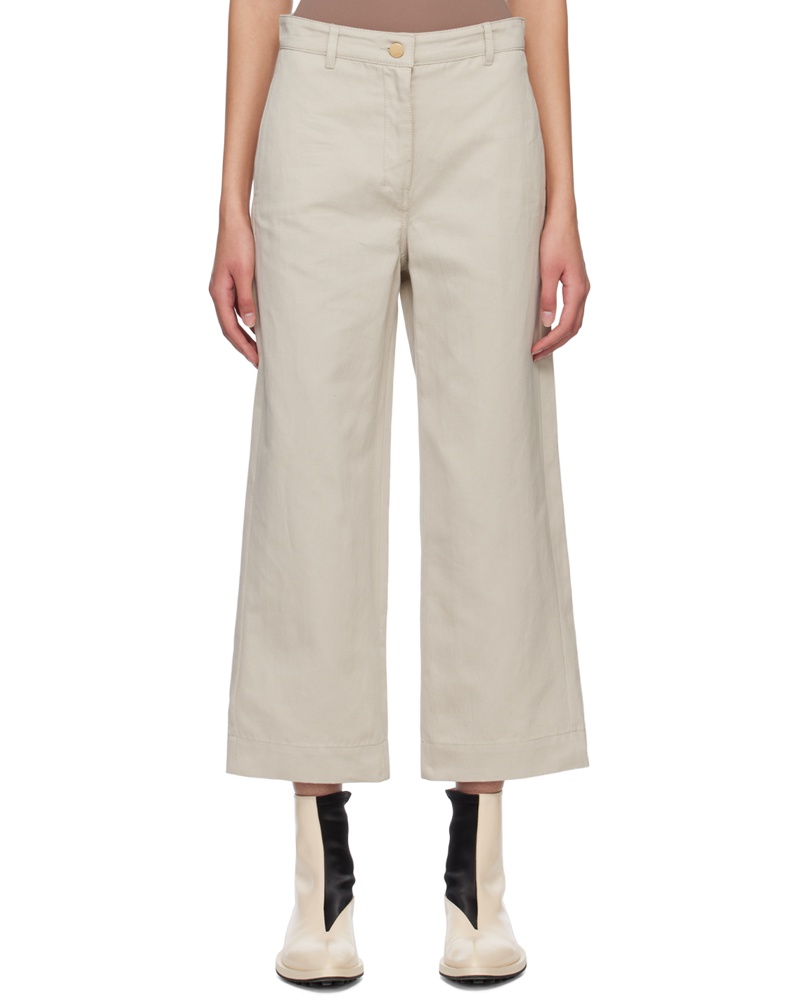 Max Mara Damen Beige Sospiro Trousers