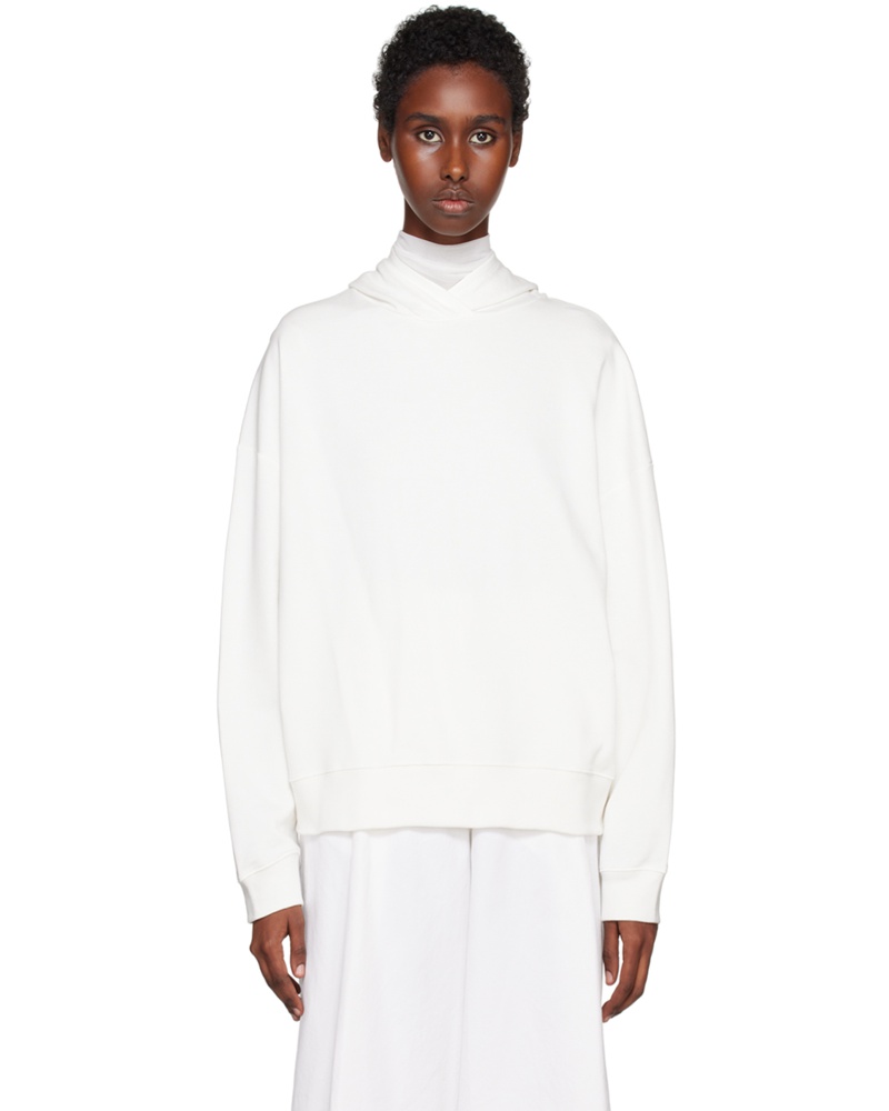 Dries van Noten Damen White Cotton Hoodie