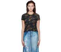 Khaki Shibori T-Shirt