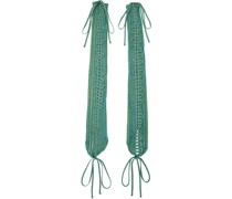 SSENSE Exclusive Blue & Green Braided Sleeves