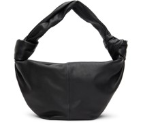 Black Double Knot Top Handle Bag