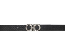 Reversible Black Gancini Belt