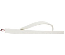 White RWB Stripe Flip-Flops