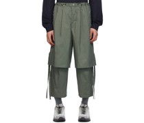 Green Layered Trousers
