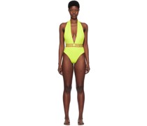 Yellow Greca One-Piece Swimsuit
