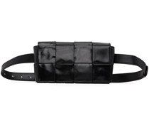 Black Paper Cassette Belt Bag