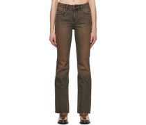 Brown Flare Jeans