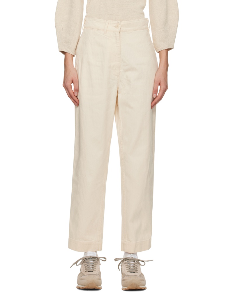 Nothing Written Damen Off-White Kyle Trousers Nothing Written Damen Off-White Kyle Trousers
