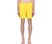 Yellow Reflective Tape Swim Shorts