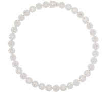 Silver XL Daisy Tennis Chain Necklace