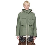Khaki Drawstring Jacket