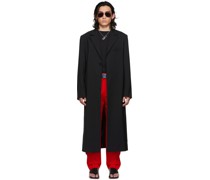 SSENSE Exclusive Black Straight Slim Coat