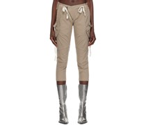 Taupe Cropped Trousers