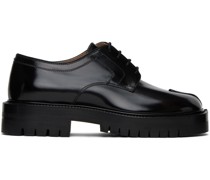 Black Tabi County Lace-Up Oxfords
