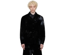 Black Flocked Shirt