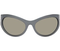 Gray 'The Icon' Wrapped Sunglasses