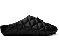 Black Quilted Loafers