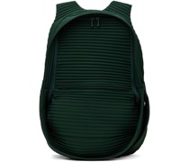 Green Pleats Daypack Backpack
