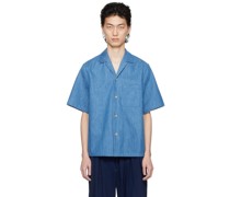 Blue Pocket Denim Shirt