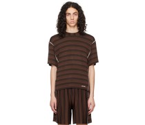 Brown Overlock T-Shirt