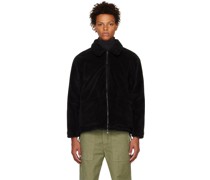 Black Military Reversible Down Jacket