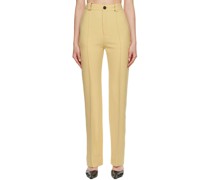 SSENSE Exclusive Beige Polyester Trousers