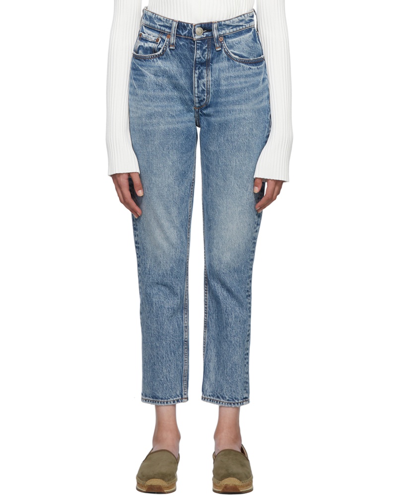 Rag & Bone Damen Blue Nina Jeans – ICONS