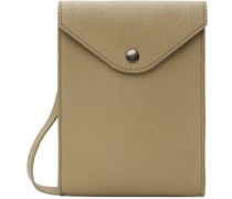 Taupe Enveloppe Strap Pouch