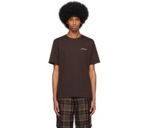 Brown Embroidered T-Shirt