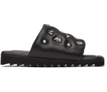 Black Embellished Sandals