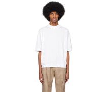 White Mock Neck T-Shirt