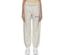 Off-White Cotton Lounge Pants