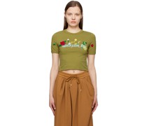 Khaki Dasha Flower Garden T-Shirt