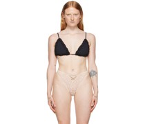 Black Flot Bikini Top