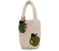 SSENSE Exclusive Beige Apple Knitted Tote