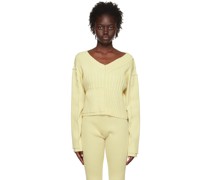 Off-White Multi Rib V-Neck Sweater