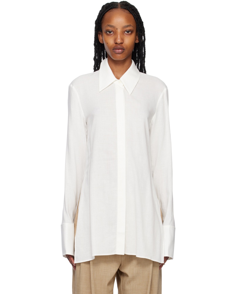 camilla and marc Damen Off-White Castille Shirt