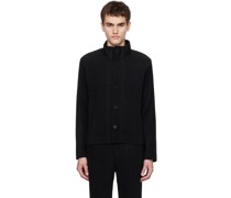 Black Tailored Pleats 1 Jacket