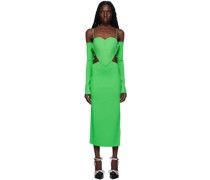 Green Heart Midi Dress